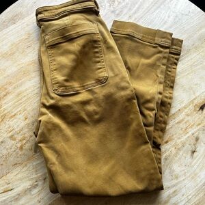 Everlane Mustard Cotton Trousers